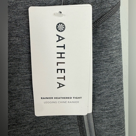 NWT Athleta Rainier Heathered Tight Leggings Heather Grey Small - Picture 6 of 13